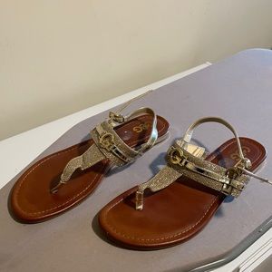Gold GBG Sandals (Women’s 10)